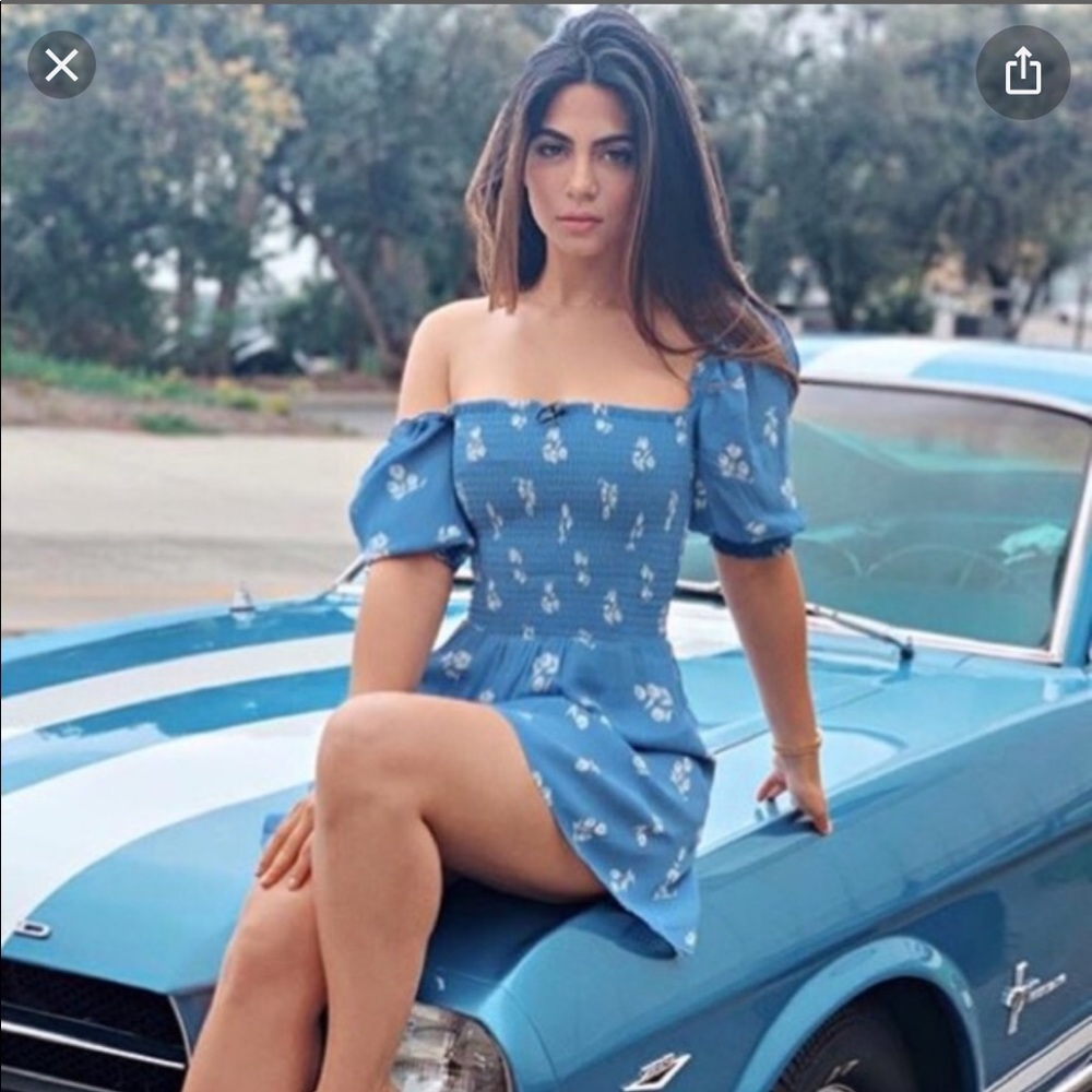 Elle smocked mini dress